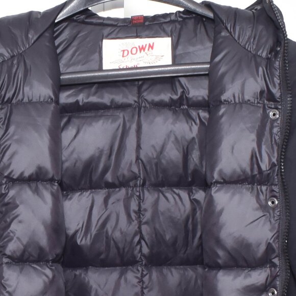 SCHOT NYC Save The Duck Parka All Black Jacket Size S Excellent Condition - Picture 13 of 13